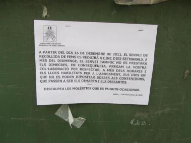 Avui s'han penjat aquests cartells.