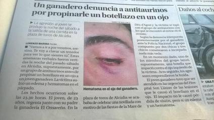 Els antitaurins neguen que hagin agredit a un ramader a Alcúdia