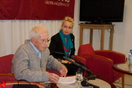 Climent Garau durant un dels seminaris que el Grup Blanquerna ha organitzat.