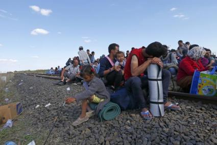 Refugiats a Hongria.