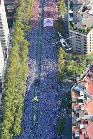 Milions de persones van sortir divendres als carrers de Barcelona per reclamar la independència.