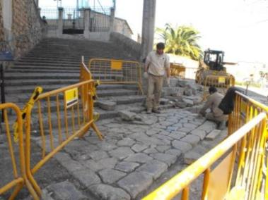 Obres al carrers de Sòller