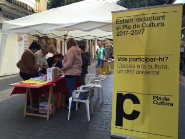 La Conselleria de Cultura, Participació i Esports ha iniciat al carrer el procés participatiu del Pla de Cultura de les Illes Balears 2017-2027 (PdeC).