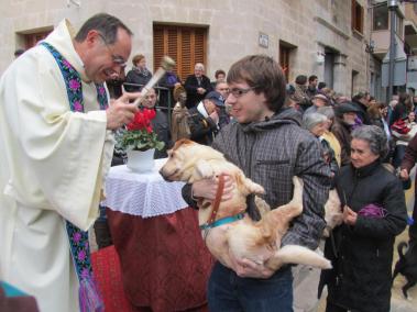 No tots els animals es prestaren de bona gana a rebre l'aigua beneïda.