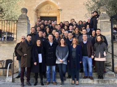 Armengol amb la resta de regidors i regidores del PSIB de Mallorca.
