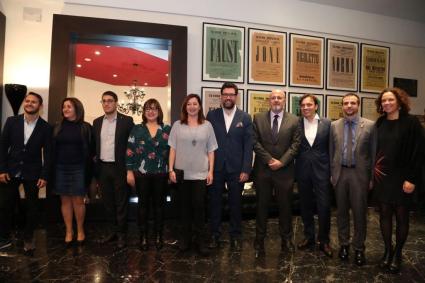 Les autoritats durant la gala dels Premis Ciutat de Palma 2018.