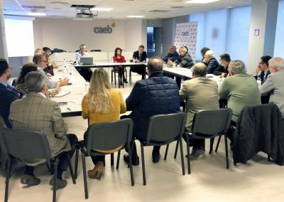 Els membres de la CAEB durant la reunió sobre el Passeig Marítim de Palma.