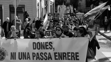 Manifestació del 8 de març, Dia de la Dona Treballadora, a Palma