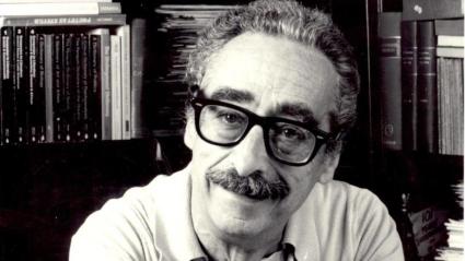 ICULT Manuel de Pedrolo FOTO Fundacio Pedrolo EN LA IMAGEN DESPACHO CALVET 1985