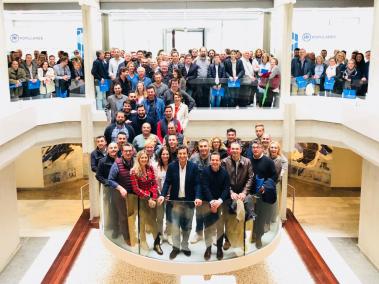 Imatge de família del conclave municipalista dels 'populars'.