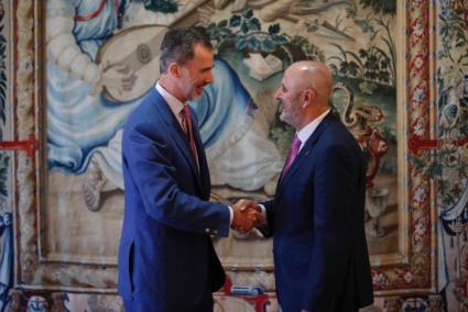 El Borbó espanyol i el president del Consell de Mallorca durant l'encontre d'aquesta setmana.