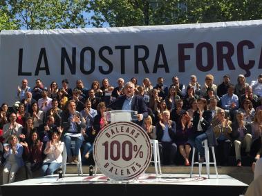 Imatge de l'acte de campanya d'El Pi celebrat aquest dissabte a Manacor.