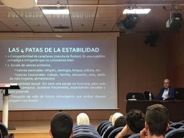 Tomás Blanes durant la seva conferència