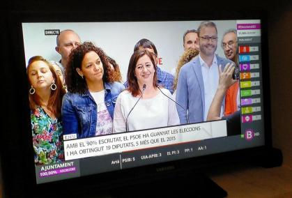 Armengol ha aparegut aquesta nit per valorar els resultats de les eleccions.