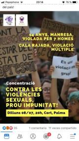 Imatge del cartell de les protestes.