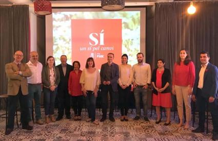 Armengol amb els candidats a les llistes del proper 26J.