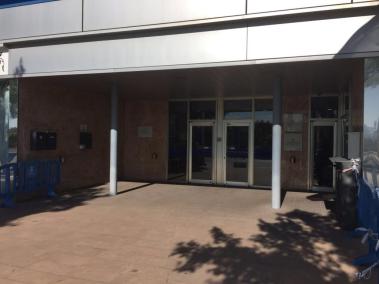 Imatge de l'entrada a la Conselleria de Medi Ambient després de la partida de Guiem Amorós.