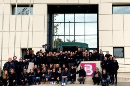 Imatge d'una protesta dels treballadors d'IB3.