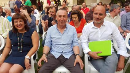 Baldoví i Verger durant l'acte celebrat a Inca.