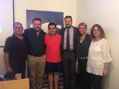 El diputat del PP, Antoni Camps (segon per l'esquerra) a la presentació del llibre 'Sa Norma Sagrada'.