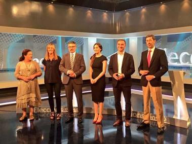 Debat a quatre que han protagonitzat dos candidats i dues candidates de quatre de les formacions que es presenten a les eleccions del 26-J.