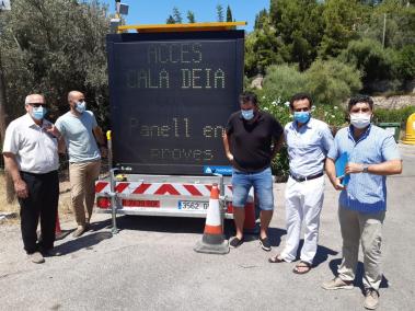 El Consell instal·la un sistema de control de l'aforament a Cala Deià