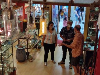 El Consell visita als artesans de Sóller