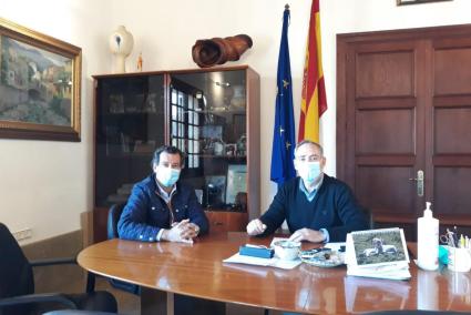El president del PP, Biel Company, visita Sóller