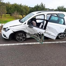 Estat del cotxe accidentat.