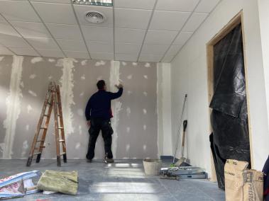 La futura sala de vacunació.