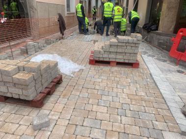 El carrer Rectoria entra en la darrera fase d'obres