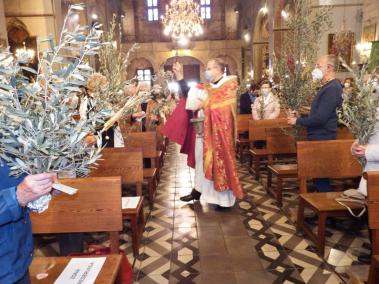 Sóller obri la Setmana Santa amb una atípica benedicció de rams