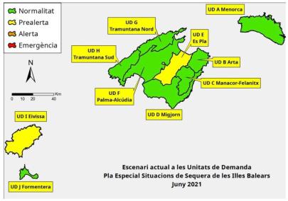 Les reserves hídriques de les Illes Balears se situen en el 54%