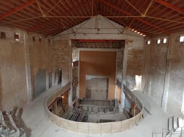 Estat actual de l'interior del teatre.