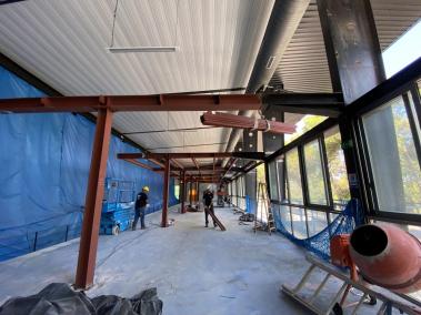 L’empresa Metalurgias Martínez és l’encarregada de fer l’estructura de les noves sales.