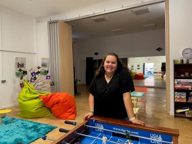 Lídia Martínez està amb els joves al casal tots els capvespres de dimecres a dissabte.