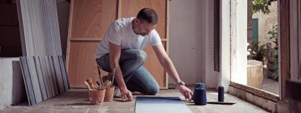 Toni Garau en el seu taller.