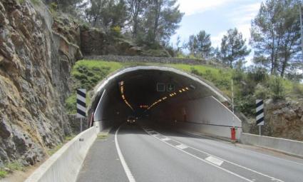 El túnel de sa Mola estarà tancat al trànsit avui i demà vespre per tasques de manteniment