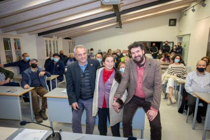 Miquel Gual, Maria Alcover i Sebastià Aguiló.