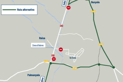 La carretera de Sóller, tancada al trànsit en horari nocturn fins divendres