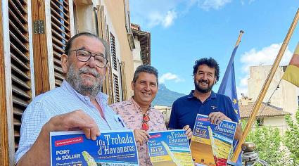 Miquel Jaume (Trui Teatre); Miquel Vera (SER); i el regidor Sebastià Aguiló.