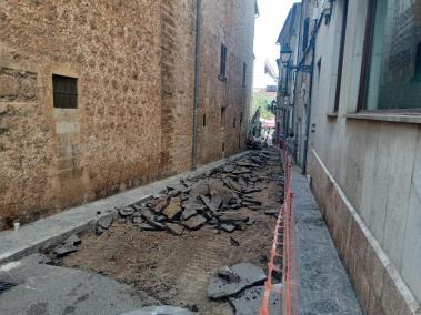 El carrer Joan Baptista Enseñat.