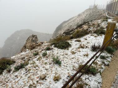 Imatge captada avui matí al Puig Major per Albert J. Darder.