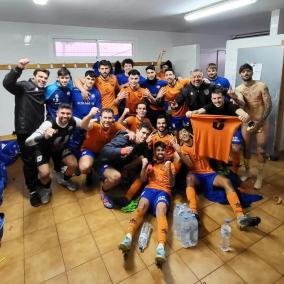 L'alegria es desbordà per la victòria. F. CF Sóller