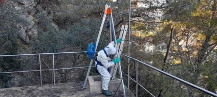 Aqualia neteja i desinfecta els dipòsits d'aigua de Sóller