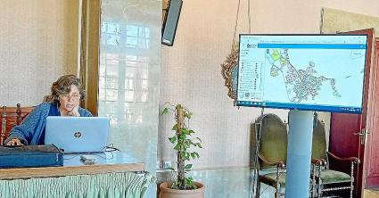 Moment de la presentació del visor de planejament urbanístic de Sóller.