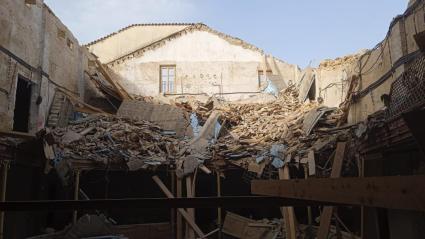 L'estat actual de l'interior del Teatre Defensora