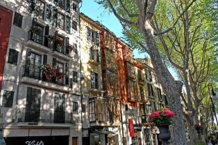 Imatge recurs d'edificis del centre de Palma.