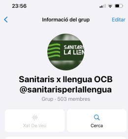 Sanitaris per la Llengua ja supera les 500 adhesions de professionals sanitaris.