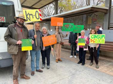 Els pagesos locals es desplacen a Palma per la tractorada